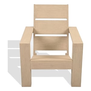 Safavieh Calypso Wood Adirondack Chair in Sand