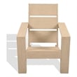 Safavieh Calypso Wood Adirondack Chair in Sand