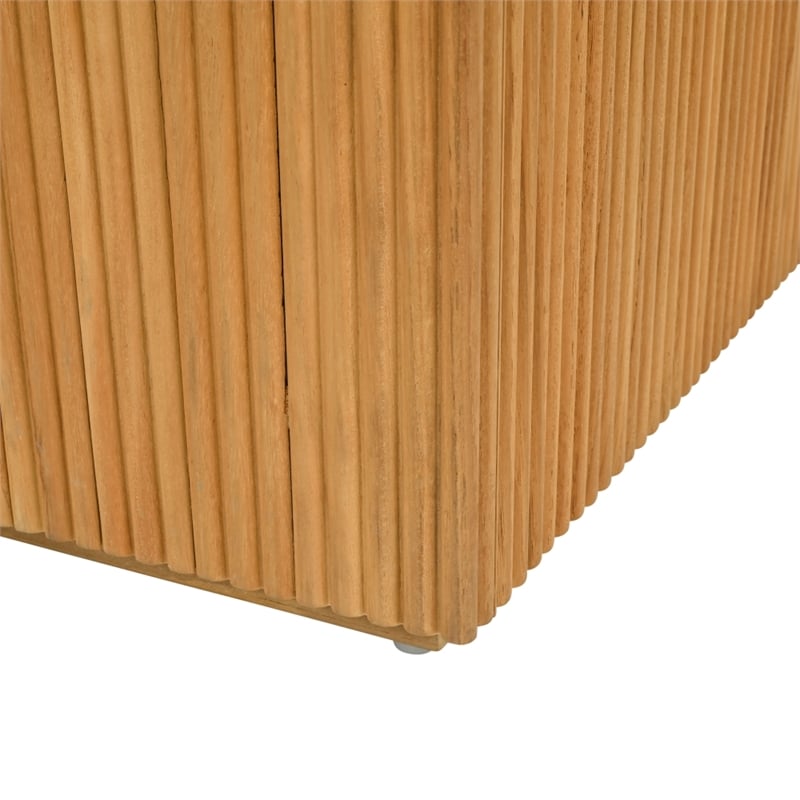 Safavieh St Lucia Teak Wood Coffee Table in Natural
