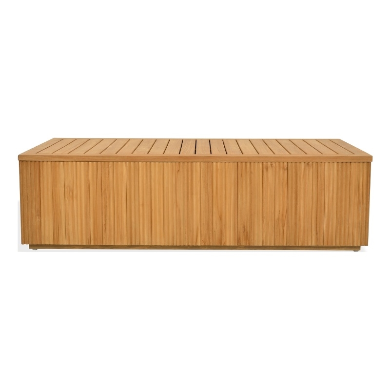Safavieh St Lucia Teak Wood Coffee Table in Natural