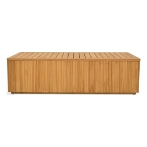 Safavieh St Lucia Teak Wood Coffee Table in Natural