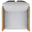 Safavieh Marina Teak Wood Patio Chair in White / Teak