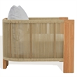 Safavieh Marina Teak Wood Patio Chair in White / Teak