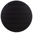 Safavieh Cleandra Aluminum Patio Coffee Table in Natural / Black