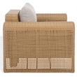 Safavieh Cleandra Wicker Aluminum Patio Chair in Natural / Beige
