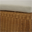 Safavieh Hylda Rattan Bench in Natural / White