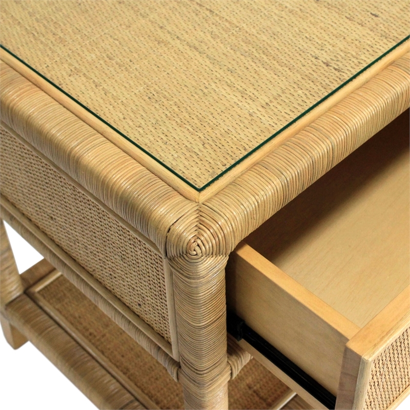 Safavieh Lambert Rattan Nightstand in Natural