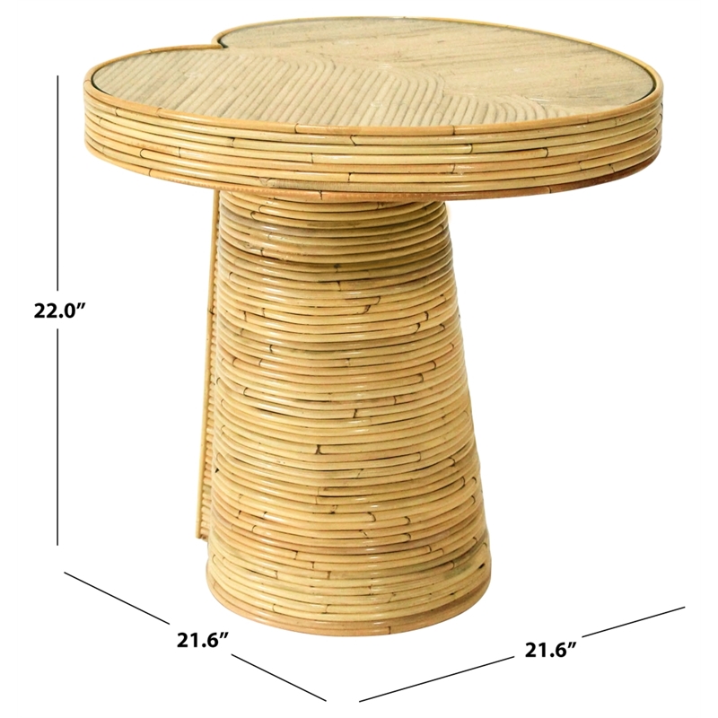 Safavieh Nile Rattan Tall Accent Table in Natural