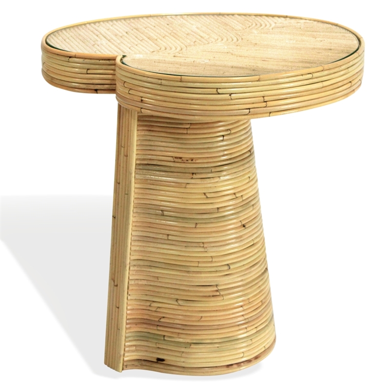 Safavieh Nile Rattan Tall Accent Table in Natural