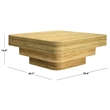 Safavieh Maryellen Rattan Coffee Table in Natural