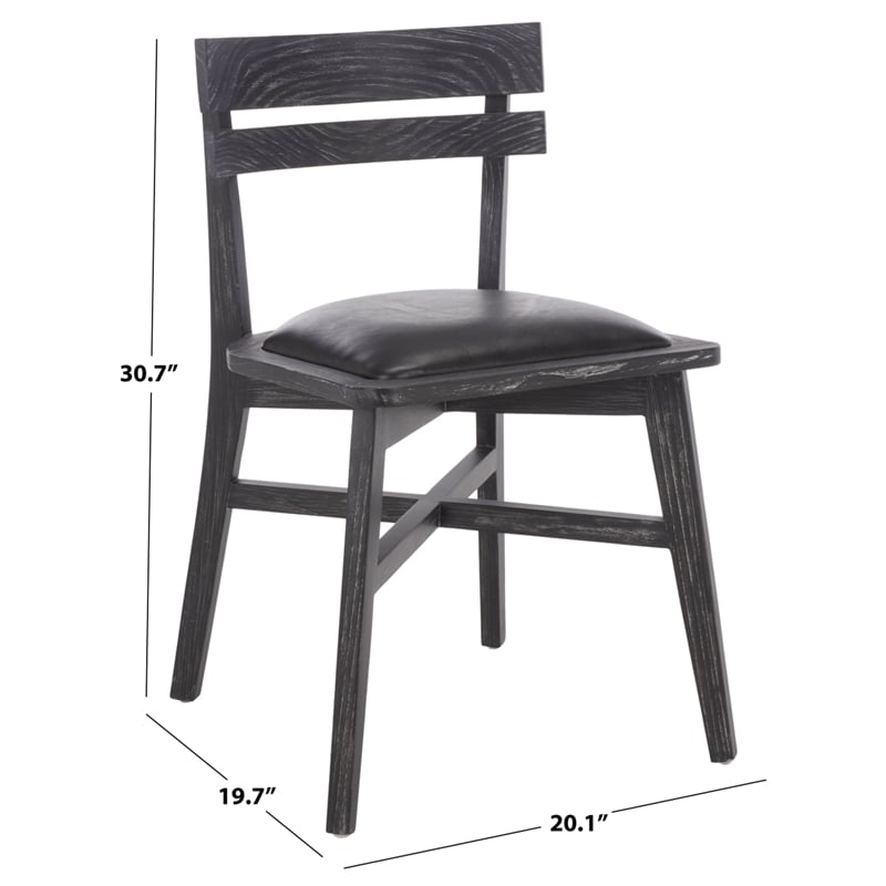 Safavieh Casper Wood Dining Chair in Black
