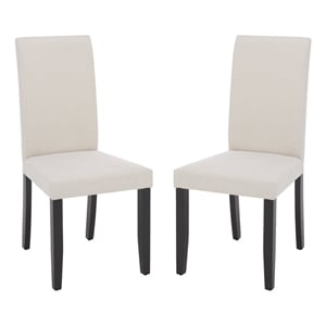Safavieh Wyecreek Wood Dining Chair in Cream / Black