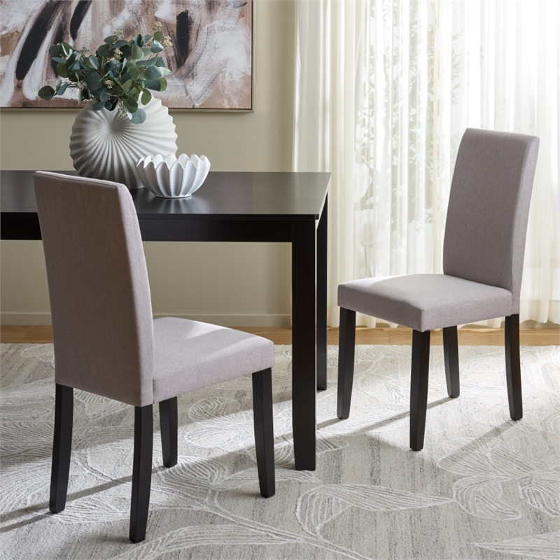 Safavieh Wyecreek Wood Dining Chair in Light Gray / Black