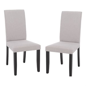 Safavieh Wyecreek Wood Dining Chair in Light Gray / Black