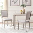 Safavieh Greyes Wood Dining Chair in Light Gray / Gray