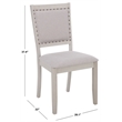 Safavieh Greyes Wood Dining Chair in Light Gray / Gray