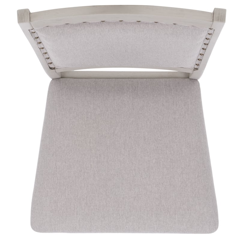 Safavieh Greyes Wood Dining Chair in Light Gray / Gray