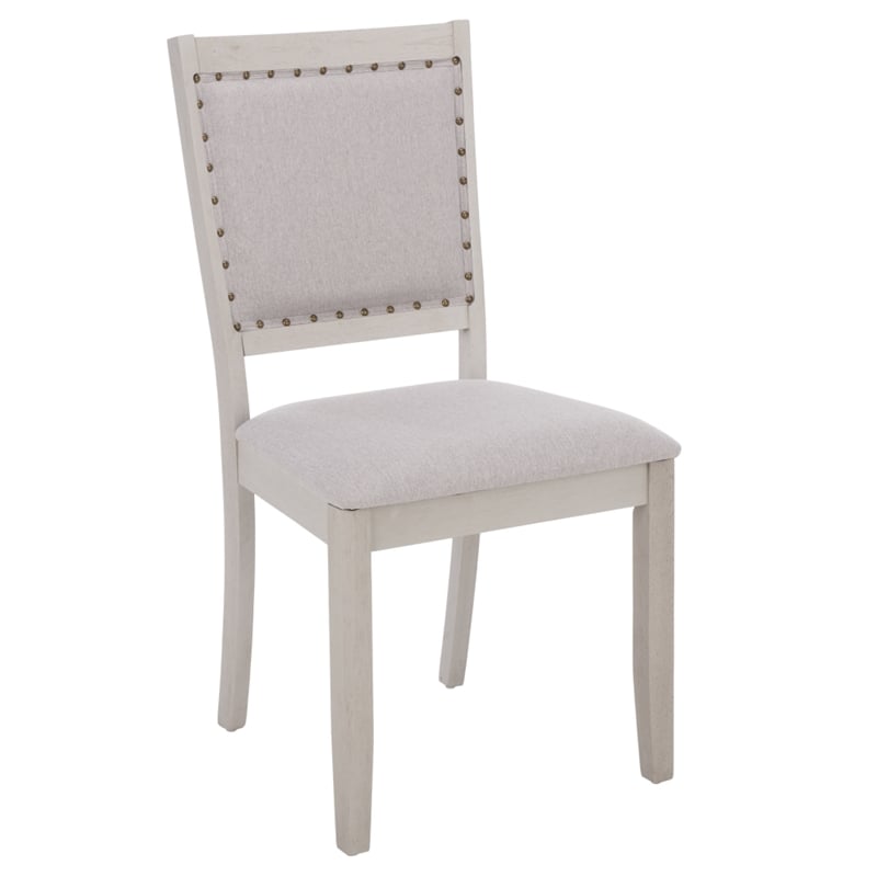 Safavieh Greyes Wood Dining Chair in Light Gray / Gray
