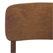 Safavieh Tevin Wood Dining Chair in Walnut