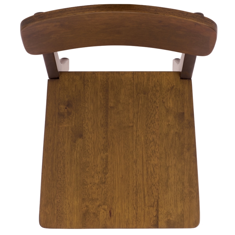 Safavieh Tevin Wood Dining Chair in Walnut