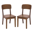 Safavieh Tevin Wood Dining Chair in Walnut