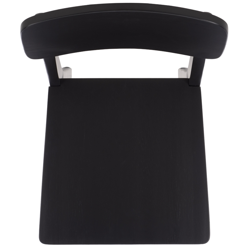 Safavieh Tevin Wood Dining Chair in Black