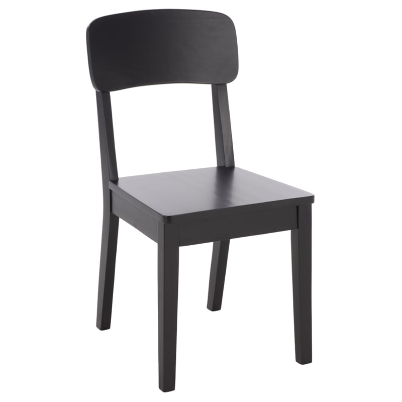 Safavieh Tevin Wood Dining Chair in Black