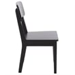 Safavieh Tevin Wood Dining Chair in Black