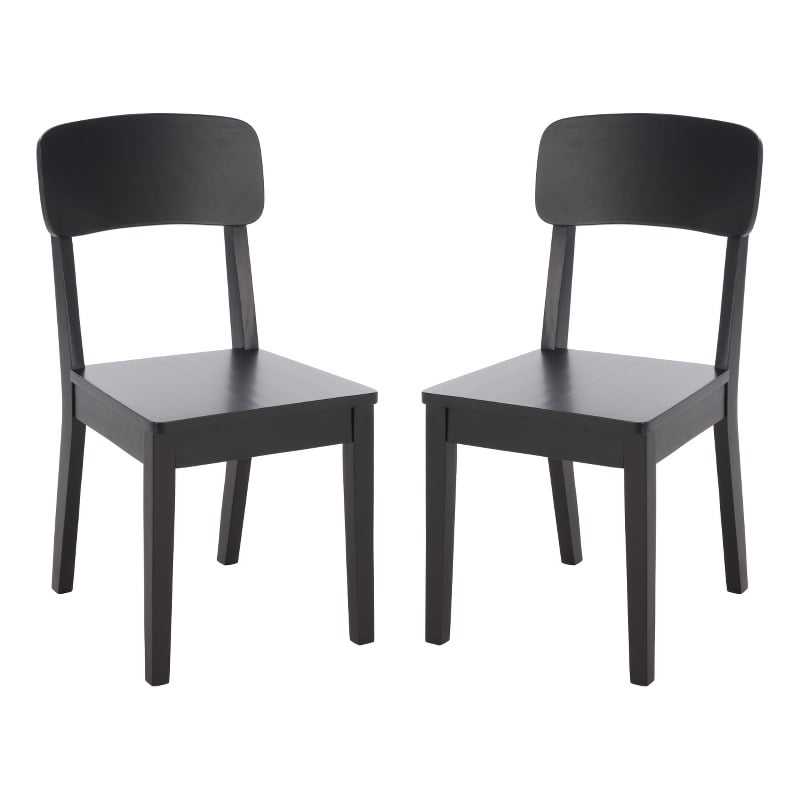 Safavieh Tevin Wood Dining Chair in Black