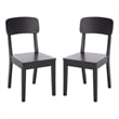 Safavieh Tevin Wood Dining Chair in Black