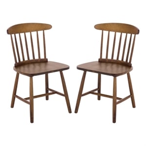 Safavieh Gregor Wood Dining Chair in Walnut