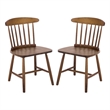 Safavieh Gregor Wood Dining Chair in Walnut