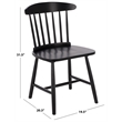 Safavieh Gregor Wood Dining Chair in Black