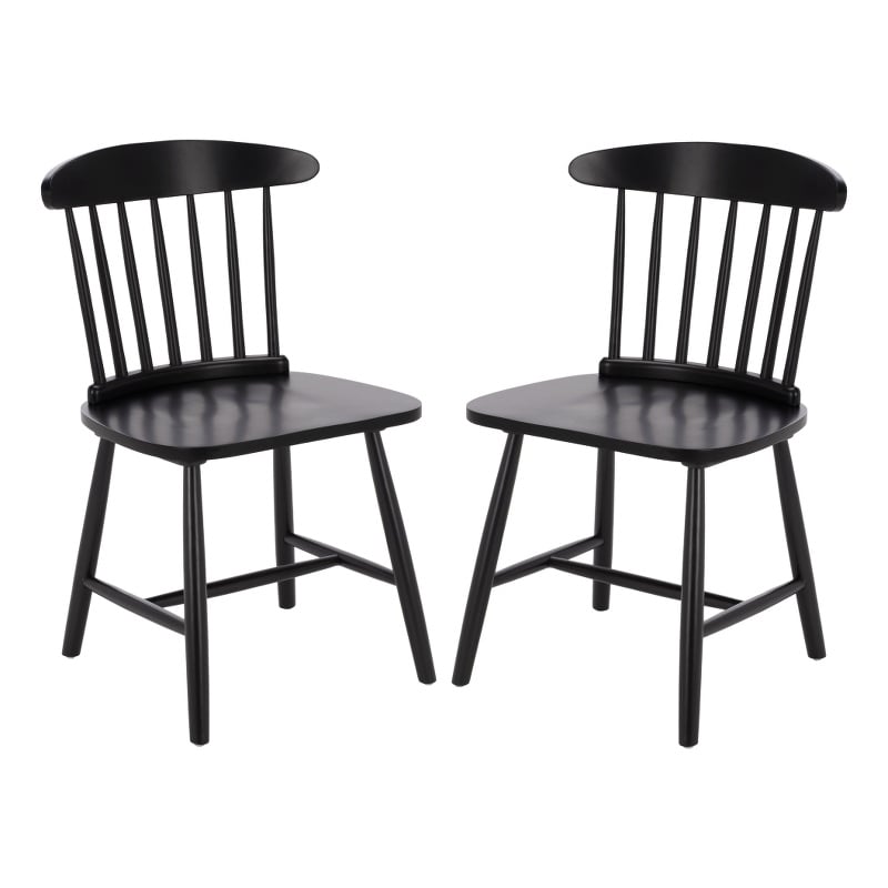 Safavieh Gregor Wood Dining Chair in Black
