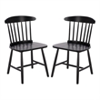 Safavieh Gregor Wood Dining Chair in Black