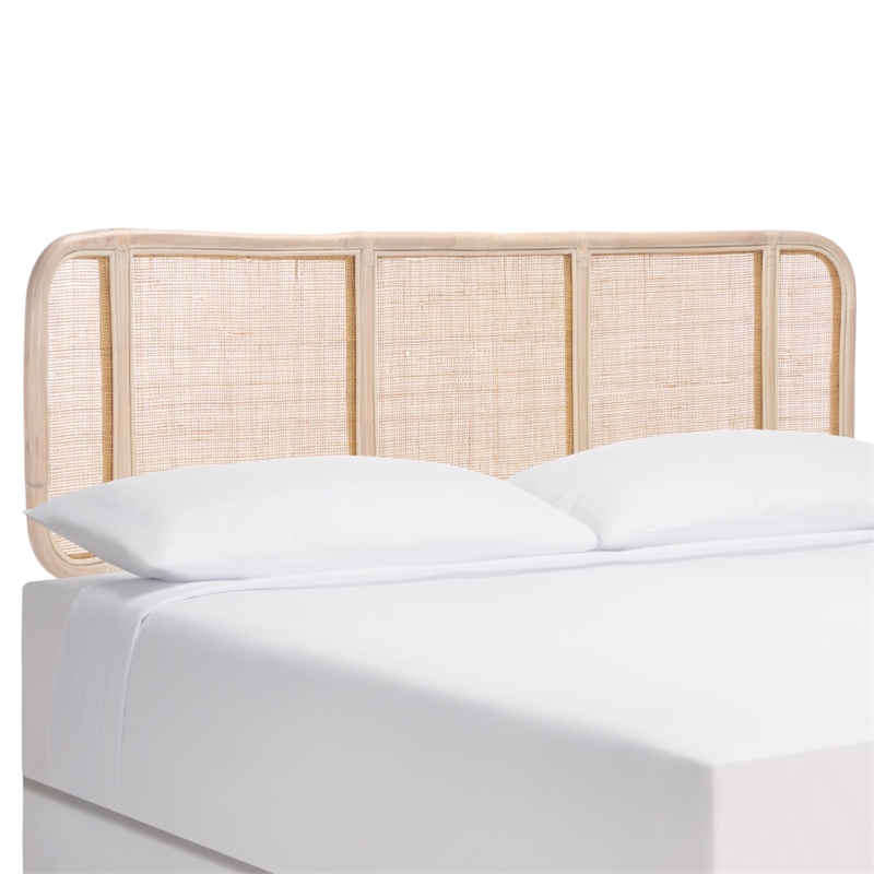 Safavieh Takuma Rattan Headboard in White