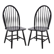 Safavieh Wendall Wood Spindle Chair in Black