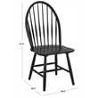 Safavieh Wendall Wood Spindle Chair in Matte Black