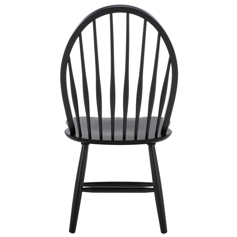 Safavieh Wendall Wood Spindle Chair in Matte Black