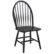 Safavieh Wendall Wood Spindle Chair in Matte Black