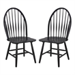 Safavieh Wendall Wood Spindle Chair in Matte Black