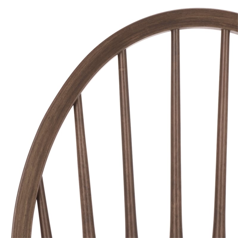 Safavieh Wendall Wood Spindle Chair in Dark Walnut