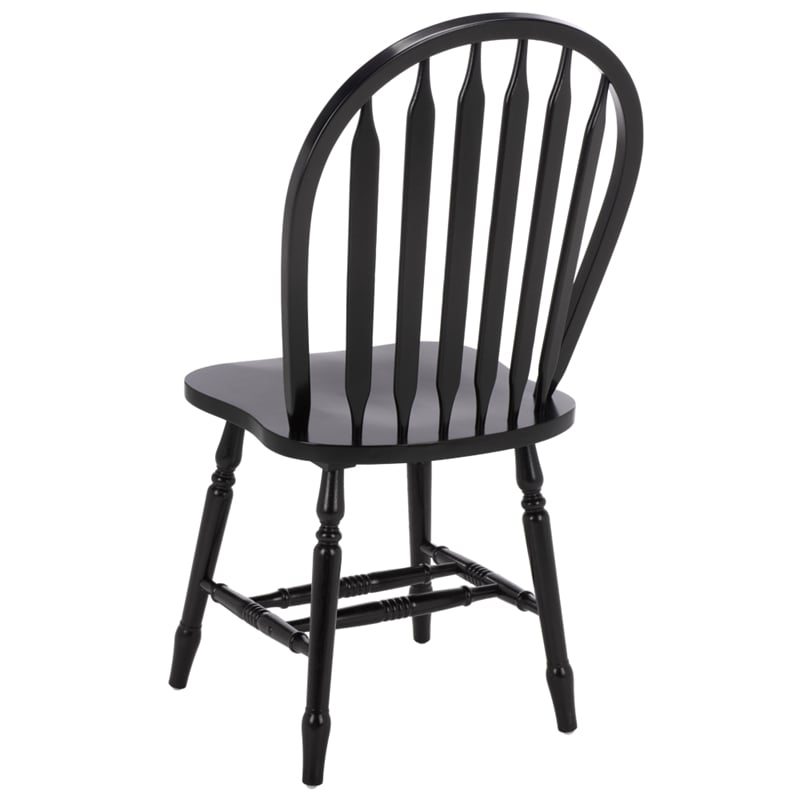 Safavieh Fazel Wood Dining Chairs in Black