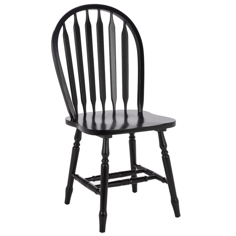 Safavieh Fazel Wood Dining Chairs in Black