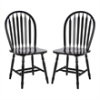 Safavieh Fazel Wood Dining Chairs in Black