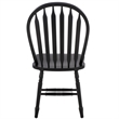 Safavieh Fazel Wood Dining Chairs in Matte Black