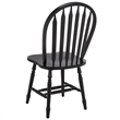 Safavieh Fazel Wood Dining Chairs in Matte Black