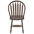 Safavieh Fazel Wood Dining Chairs in Dark Walnut