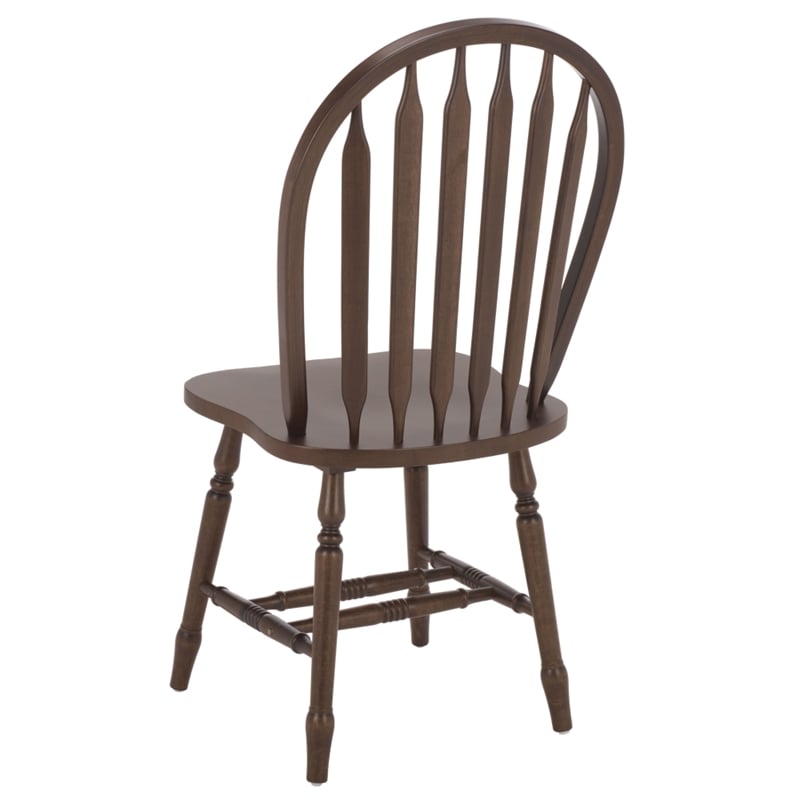 Safavieh Fazel Wood Dining Chairs in Dark Walnut