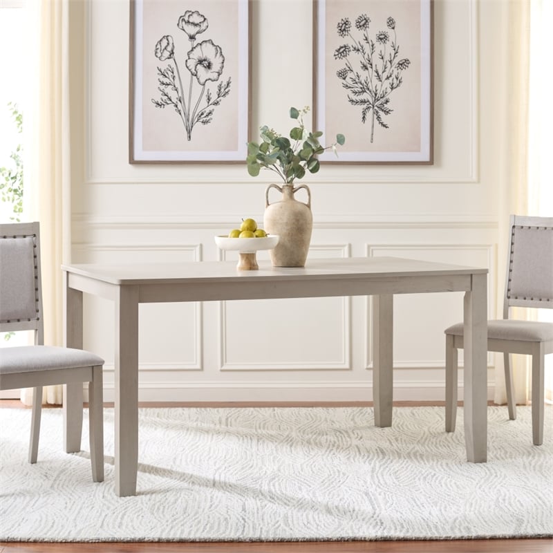 Safavieh Cereah Wood Dining Table in Gray